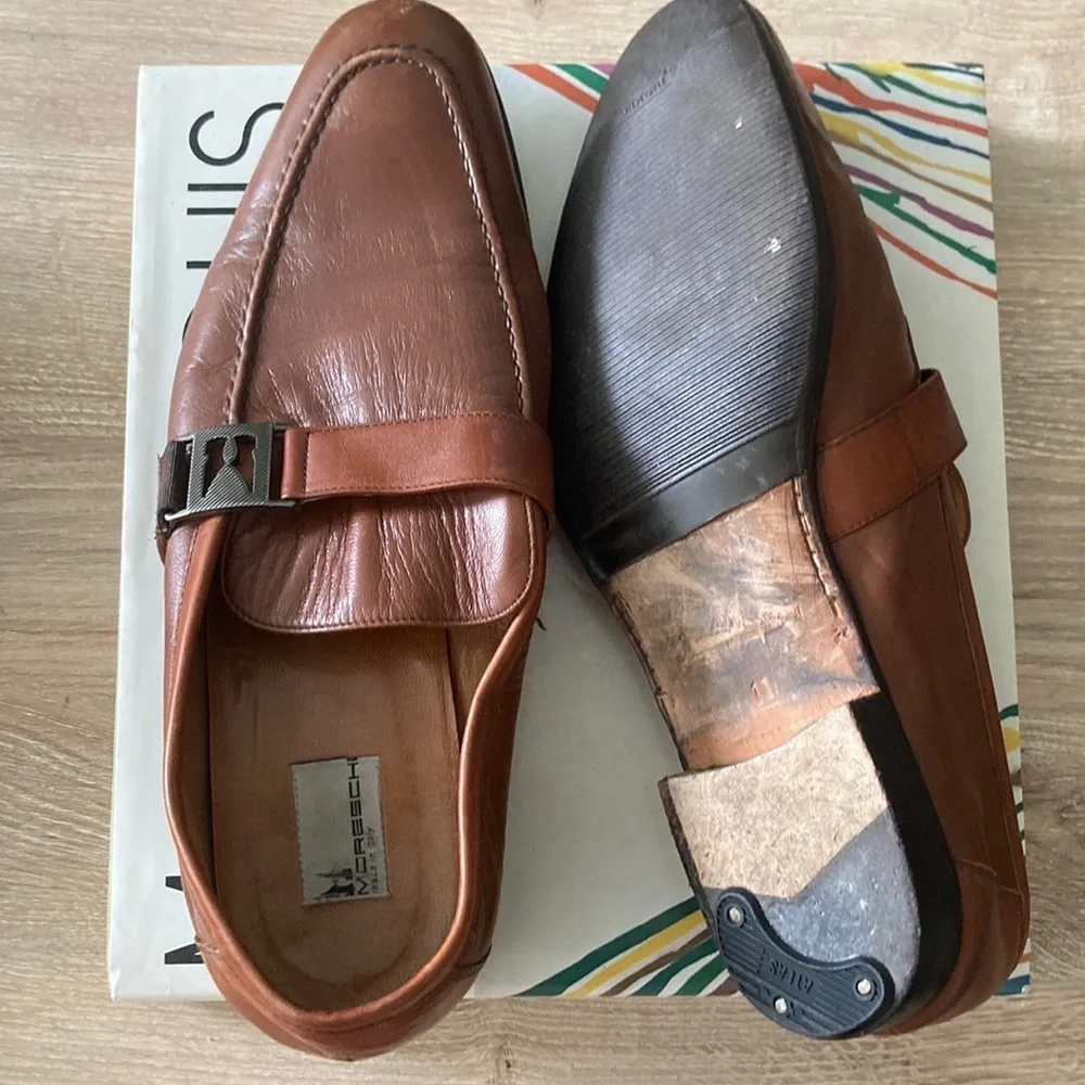 Men's Brown Leather Loafers